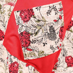 Women's Oversize Floral Pattern Midi Dress